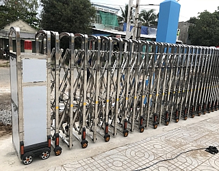 CỔNG XẾP INOX GIÁ TỐT BẬT NHẤT VIỆT NAM